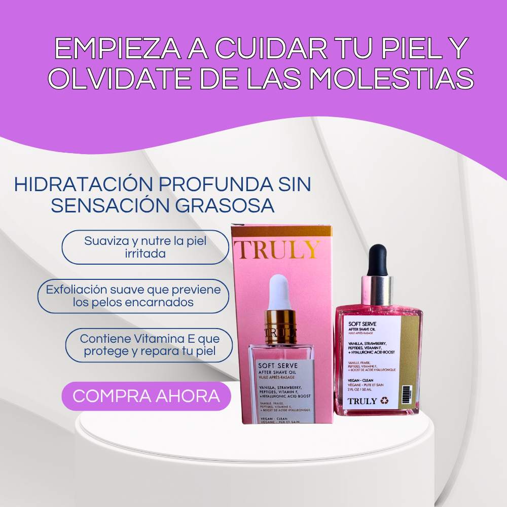 Truly Aceite After Shave - Hidrata y protege tu piel
