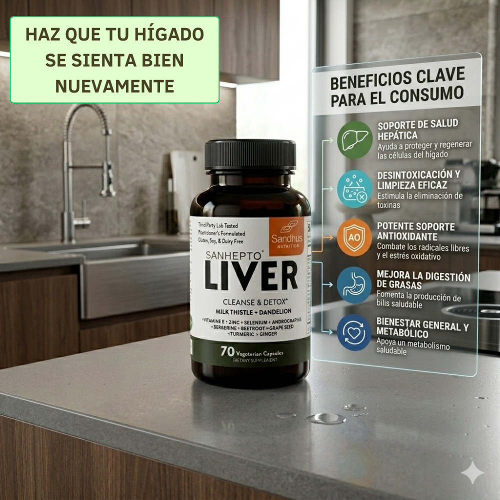 Limpiador de Hígado - Vuelve a disfrutar de tus días sin malestar