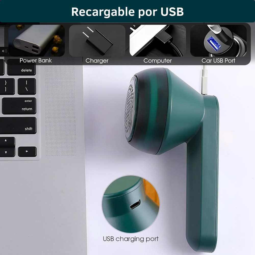 Quita Pelusas Recargable - Dale una nueva oportunidad a tu ropa