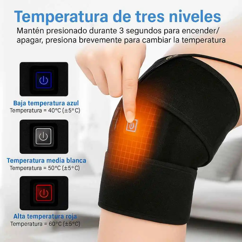 Rodillera Térmica Inteligente - Alivia el dolor de tus rodillas sin pastillas