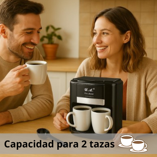 Cafetera Eléctrica con Capacidad para 2 Tazas