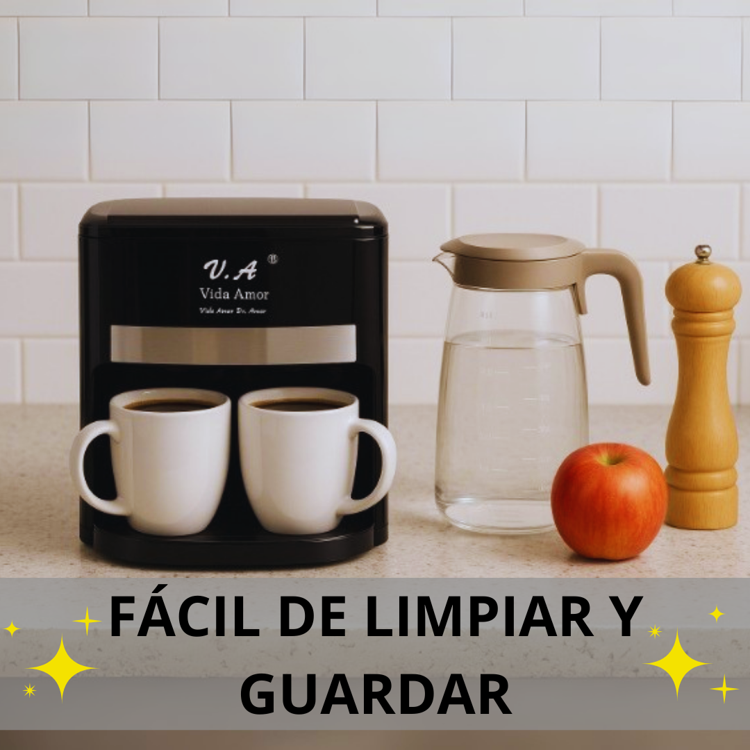 Cafetera Eléctrica con Capacidad para 2 Tazas